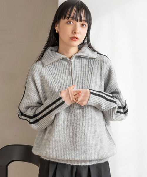 LOWRYS FARM（ローリーズファーム）の「ハイジップニットプルオーバー