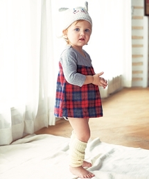 SHIPS | SHIPS KIDS:チェック スカート ロンパース(ロンパース)