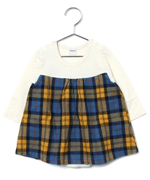 SHIPS | SHIPS KIDS:チェック スカート ロンパース(ロンパース)