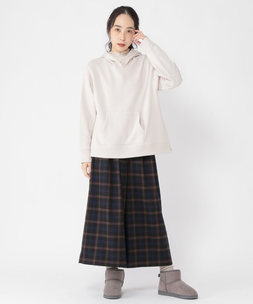 studio CLIP(スタディオクリップ)の「裏起毛フーディー(パーカー・レディース・ブラウン/ネイビー/ライトグレー/カーキ・FREE)」の19枚目の写真