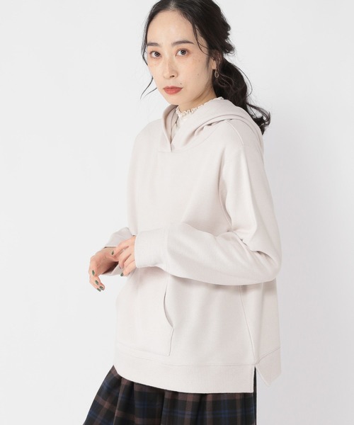 studio CLIP(スタディオクリップ)の「裏起毛フーディー(パーカー・レディース・ブラウン/ネイビー/ライトグレー/カーキ・FREE)」の20枚目の写真