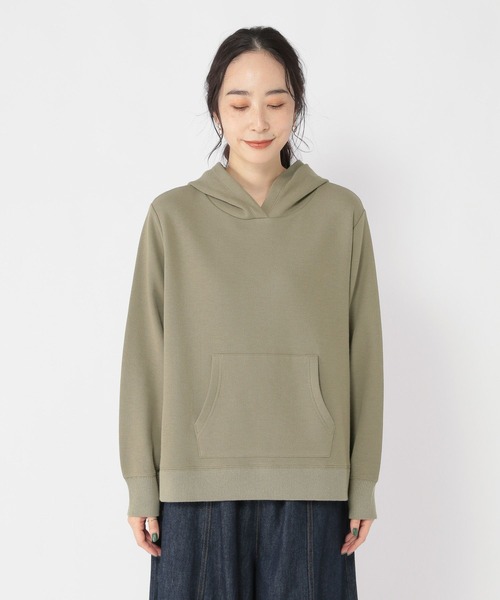 studio CLIP(スタディオクリップ)の「裏起毛フーディー(パーカー・レディース・ブラウン/ネイビー/ライトグレー/カーキ・FREE)」の6枚目の写真