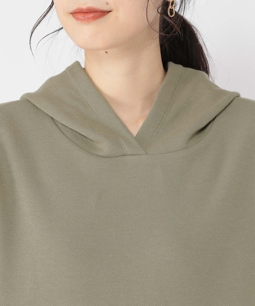 studio CLIP(スタディオクリップ)の「裏起毛フーディー(パーカー・レディース・ブラウン/ネイビー/ライトグレー/カーキ・FREE)」の9枚目の写真