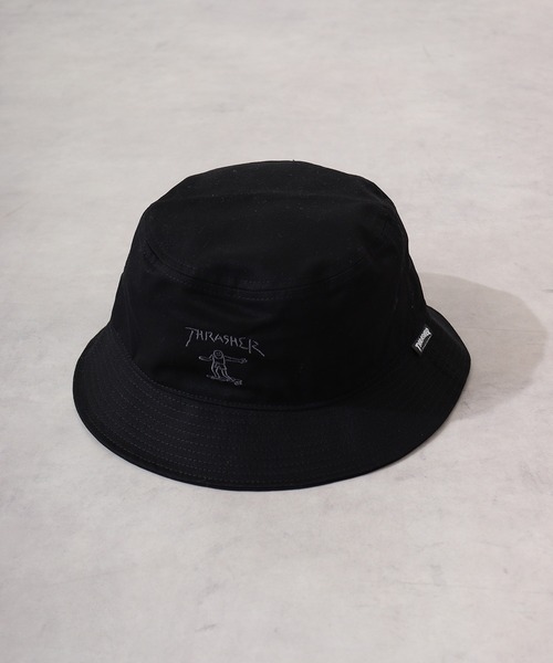 THRASHER(スラッシャー)の「THRASHER GONZ BUCKET HAT(ハット・メンズ・ホワイト/ブラック・FREE)」の5枚目の写真