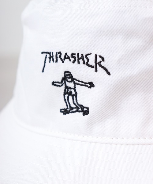 THRASHER(スラッシャー)の「THRASHER GONZ BUCKET HAT(ハット・メンズ・ホワイト/ブラック・FREE)」の10枚目の写真