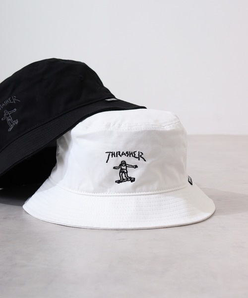 THRASHER(スラッシャー)の「THRASHER GONZ BUCKET HAT(ハット・メンズ・ホワイト/ブラック・FREE)」の3枚目の写真