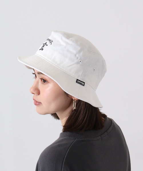 THRASHER(スラッシャー)の「THRASHER GONZ BUCKET HAT(ハット・メンズ・ホワイト/ブラック・FREE)」の14枚目の写真