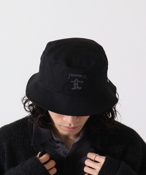 THRASHER(スラッシャー)の「THRASHER GONZ BUCKET HAT(ハット・メンズ・ホワイト/ブラック・FREE)」の17枚目の写真