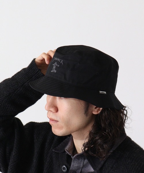 THRASHER(スラッシャー)の「THRASHER GONZ BUCKET HAT(ハット・メンズ・ホワイト/ブラック・FREE)」の18枚目の写真