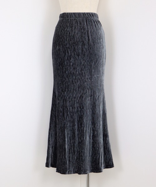 BLUEEAST（ブルーイースト）の「ベロアマーメイドスカート（スカート・レディース・グレー/ブラック/ブラウン・MEDIUM）」の16枚目の写真