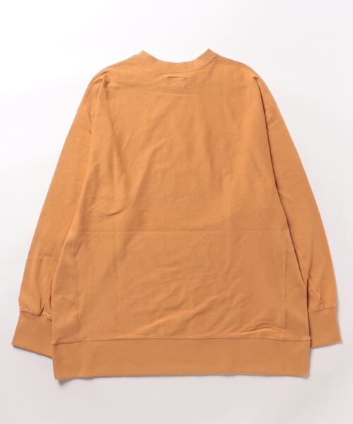 BIG FIELD（ビッグフィールド）の「ナガソデリブツキプリントロンT/おとな（Tシャツ/カットソー・レディース・チャコール/キャメル/オフホワイト/ライトブルー・170cm）」の9枚目の写真