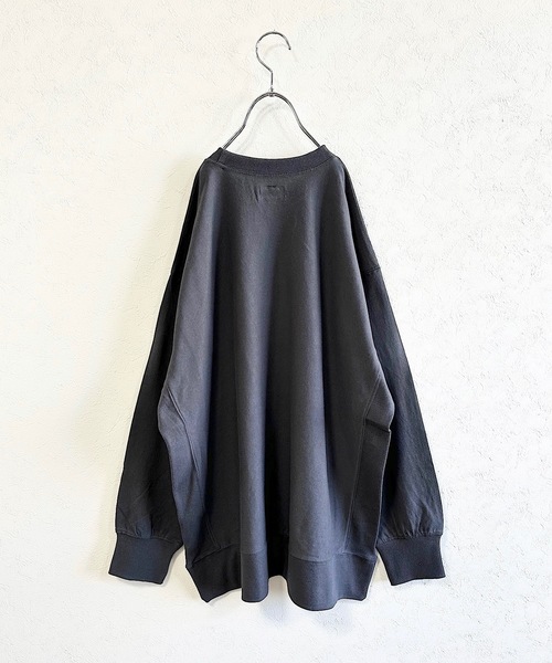 BIG FIELD（ビッグフィールド）の「ナガソデリブツキプリントロンT/おとな（Tシャツ/カットソー・レディース・チャコール/キャメル/オフホワイト/ライトブルー・170cm）」の6枚目の写真