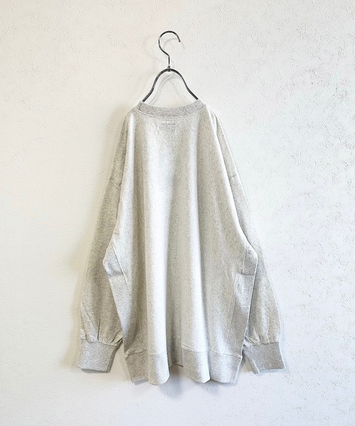 BIG FIELD（ビッグフィールド）の「ナガソデリブツキプリントロンT/おとな（Tシャツ/カットソー・レディース・チャコール/キャメル/オフホワイト/ライトブルー・170cm）」の5枚目の写真