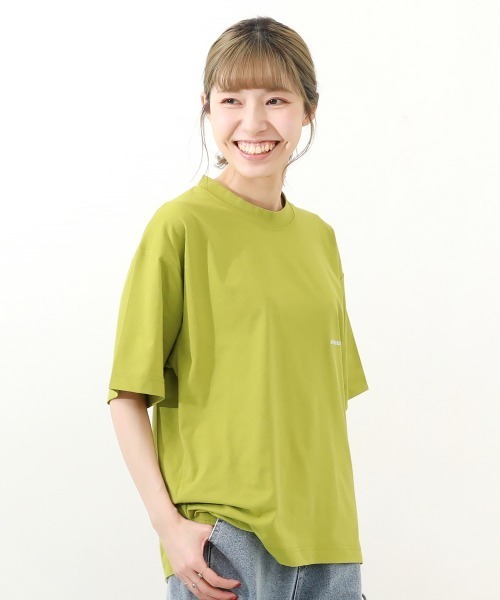devirock(デビロック)の「防汚 大人 半袖Tシャツ(Tシャツ/カットソー・メンズ・グリーン系6/ライトグレー/グレイッシュブルー/ブルー系2/ブラック/ピンク系1/サックスブルー/パープル系1/ホワイト・LL/L/M/S)」の4枚目の写真