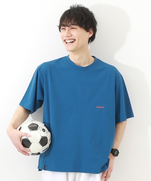 devirock(デビロック)の「防汚 大人 半袖Tシャツ(Tシャツ/カットソー・メンズ・グリーン系6/ライトグレー/グレイッシュブルー/ブルー系2/ブラック/ピンク系1/サックスブルー/パープル系1/ホワイト・LL/L/M/S)」の7枚目の写真