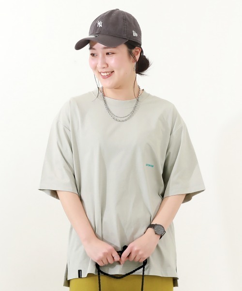devirock(デビロック)の「防汚 大人 半袖Tシャツ(Tシャツ/カットソー・メンズ・グリーン系6/ライトグレー/グレイッシュブルー/ブルー系2/ブラック/ピンク系1/サックスブルー/パープル系1/ホワイト・LL/L/M/S)」の1枚目の写真