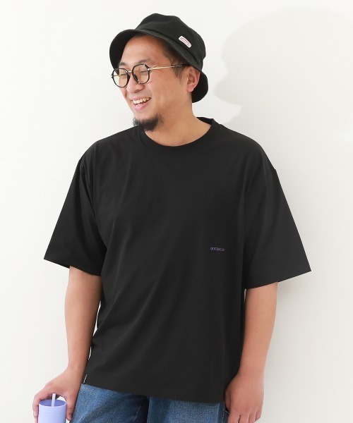 devirock(デビロック)の「防汚 大人 半袖Tシャツ(Tシャツ/カットソー・メンズ・グリーン系6/ライトグレー/グレイッシュブルー/ブルー系2/ブラック/ピンク系1/サックスブルー/パープル系1/ホワイト・LL/L/M/S)」の3枚目の写真