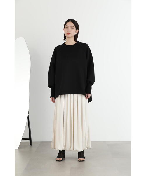 JILL STUART（ジルスチュアート）の「◆ダンボールジャージートップス（スウェット・レディース・ブルー/ブラック/ホワイト・FREE）」の4枚目の写真