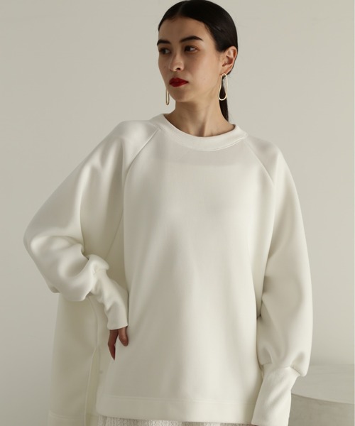 JILL STUART（ジルスチュアート）の「◆ダンボールジャージートップス（スウェット・レディース・ブルー/ブラック/ホワイト・FREE）」の2枚目の写真