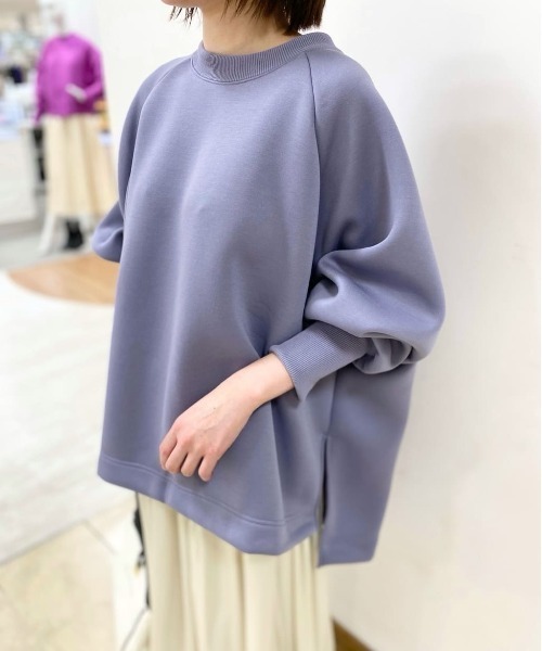 JILL STUART（ジルスチュアート）の「◆ダンボールジャージートップス（スウェット・レディース・ブルー/ブラック/ホワイト・FREE）」の3枚目の写真