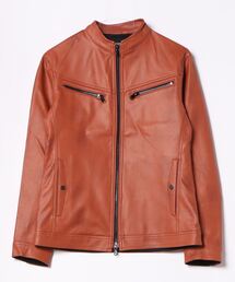 HIDEAWAYS NICOLE | フェイクレザーブルゾン(ライダースジャケット)