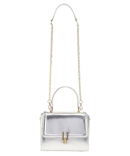 MERCURYDUO（マーキュリーデュオ）の「サイドジップショルダーバッグ（ハンドバッグ・レディース・ブラック/オフホワイト/ベビーピンク/シルバー/ゴールド/ホワイト・FREE）」の21枚目の写真