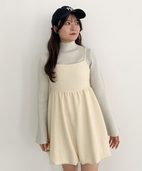 Heather(ヘザー)の「ラメフレアピタリブニット 102188(ニット/セーター・レディース・ピンク/オフホワイト/ライトグレー・FREE)」の13枚目の写真