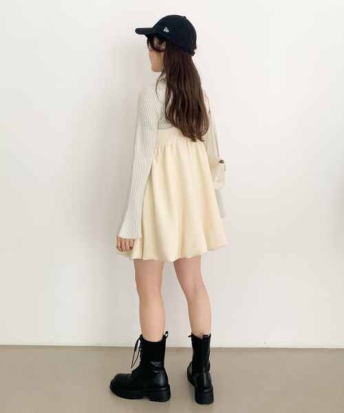 Heather(ヘザー)の「ラメフレアピタリブニット 102188(ニット/セーター・レディース・ピンク/オフホワイト/ライトグレー・FREE)」の18枚目の写真
