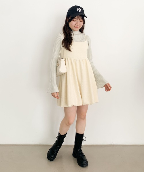 Heather(ヘザー)の「ラメフレアピタリブニット 102188(ニット/セーター・レディース・ピンク/オフホワイト/ライトグレー・FREE)」の19枚目の写真