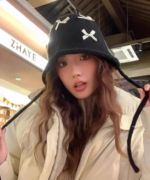 新品 ERiKOKATORi エリコカトリ ニット帽 ボンネット ビーニー 新品