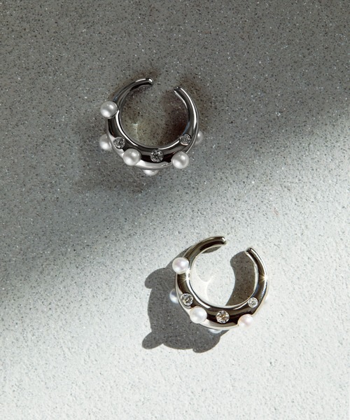 パール/ビジュー カフイヤリング（イヤリング）｜ete（エテ）