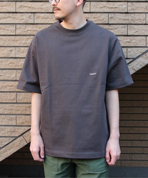 GYMPHLEX（ジムフレックス）の「GYMPHLEX/ジムフレックス　クルーネック ショートスリーブTEE　CREWNECK SHORTSLEEVE TEE　J-9271 HWJ（Tシャツ/カットソー・メンズ・チャコールグレー/オフホワイト/ライトグレー/ブルー/ブルーグレー・S/M/L）」の3枚目の写真