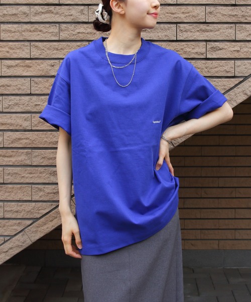 GYMPHLEX（ジムフレックス）の「GYMPHLEX/ジムフレックス　クルーネック ショートスリーブTEE　CREWNECK SHORTSLEEVE TEE　J-9271 HWJ（Tシャツ/カットソー・メンズ・チャコールグレー/オフホワイト/ライトグレー/ブルー/ブルーグレー・S/M/L）」の5枚目の写真