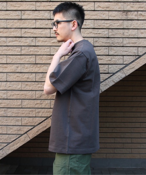 GYMPHLEX（ジムフレックス）の「GYMPHLEX/ジムフレックス　クルーネック ショートスリーブTEE　CREWNECK SHORTSLEEVE TEE　J-9271 HWJ（Tシャツ/カットソー・メンズ・チャコールグレー/オフホワイト/ライトグレー/ブルー/ブルーグレー・S/M/L）」の13枚目の写真