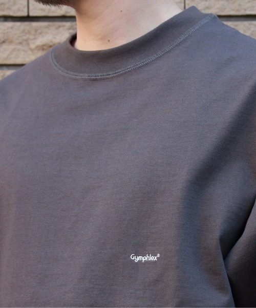 GYMPHLEX（ジムフレックス）の「GYMPHLEX/ジムフレックス　クルーネック ショートスリーブTEE　CREWNECK SHORTSLEEVE TEE　J-9271 HWJ（Tシャツ/カットソー・メンズ・チャコールグレー/オフホワイト/ライトグレー/ブルー/ブルーグレー・S/M/L）」の16枚目の写真