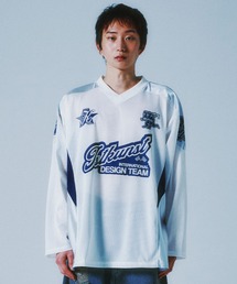 A'GEM/9 × .kom『ISTKUNST/イストクンスト』 SPORTY FOOTBALL MESH TOP/フットボールメッシュ トップス