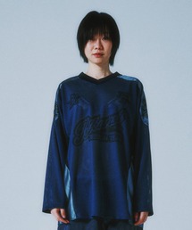 A'GEM/9 × .kom『ISTKUNST/イストクンスト』 SPORTY FOOTBALL MESH TOP/フットボールメッシュ トップス