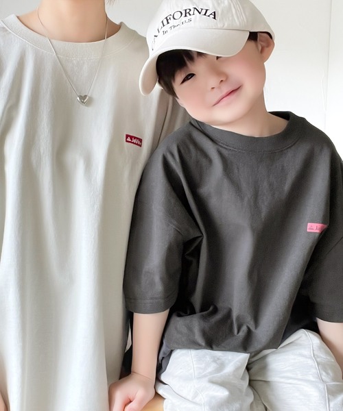 Java(ジャバ)の「《Javaジャバコラボ》お出かけが楽しくなる主役級の映えT!オーガニックコットン混 綿100%レシピプリントビッグTシャツ(Tシャツ/カットソー・キッズ・チャコールグレー/オフホワイト・100/120/140/160)」の12枚目の写真