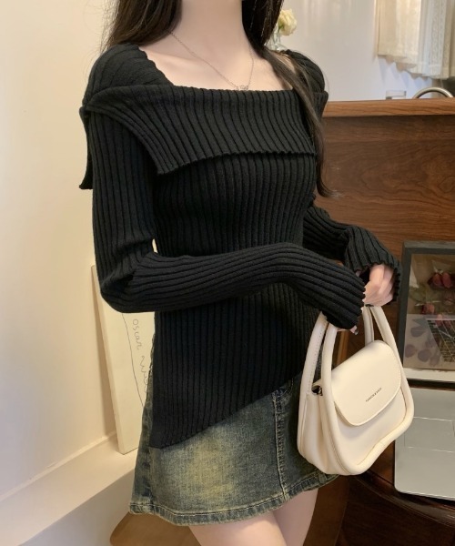 セール】2WAYオフショルダーニットトップス（ニット/セーター