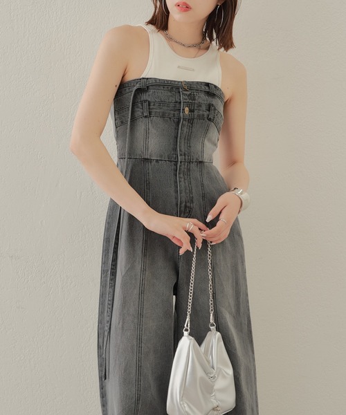 Chico(チコ)の「【5色展開/完売カラー再販】チェーンドロストミニショルダーバッグ(ショルダーバッグ・レディース・ブラック/シルバー/アイボリー/ブルー系その他2/ブラウン/ピンク・FREE)」の11枚目の写真