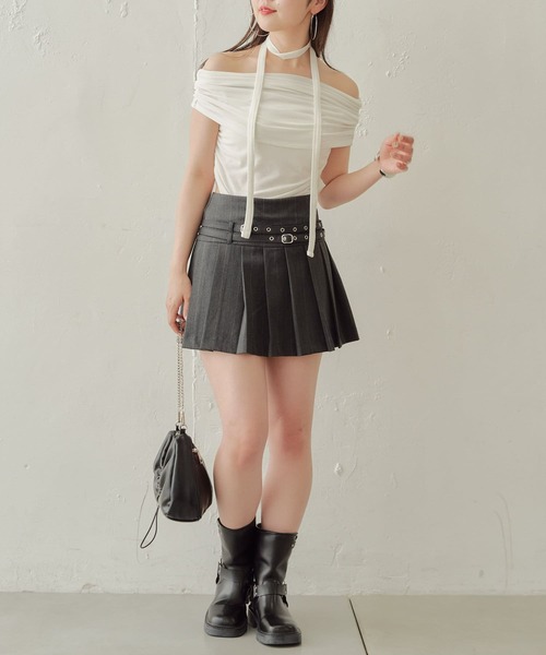 Chico(チコ)の「【5色展開/完売カラー再販】チェーンドロストミニショルダーバッグ(ショルダーバッグ・レディース・ブラック/シルバー/アイボリー/ブルー系その他2/ブラウン/ピンク・FREE)」の22枚目の写真