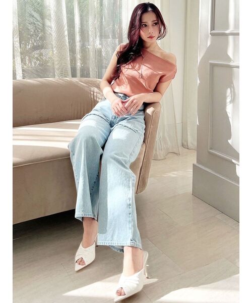 RESEXXY（リゼクシー）の「ギャザーデザインシャイニーサンダル（サンダル・レディース・イエロー/ピンク/ホワイト・LARGE/MEDIUM/SMALL）」の17枚目の写真