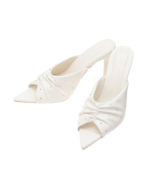 RESEXXY（リゼクシー）の「ギャザーデザインシャイニーサンダル（サンダル・レディース・イエロー/ピンク/ホワイト・LARGE/MEDIUM/SMALL）」の6枚目の写真