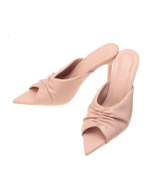 RESEXXY（リゼクシー）の「ギャザーデザインシャイニーサンダル（サンダル・レディース・イエロー/ピンク/ホワイト・LARGE/MEDIUM/SMALL）」の7枚目の写真