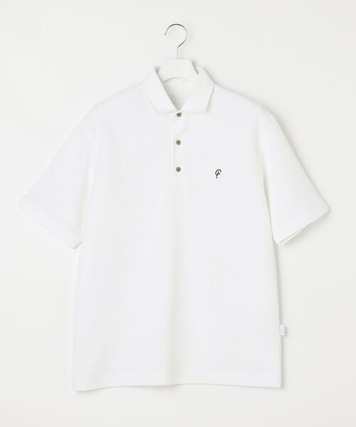 【23Fondation/MEN】ワッフルポロシャツ