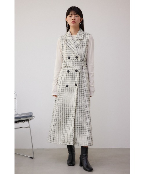 セール】ツイードジレワンピース（ワンピース）｜AZUL BY MOUSSY