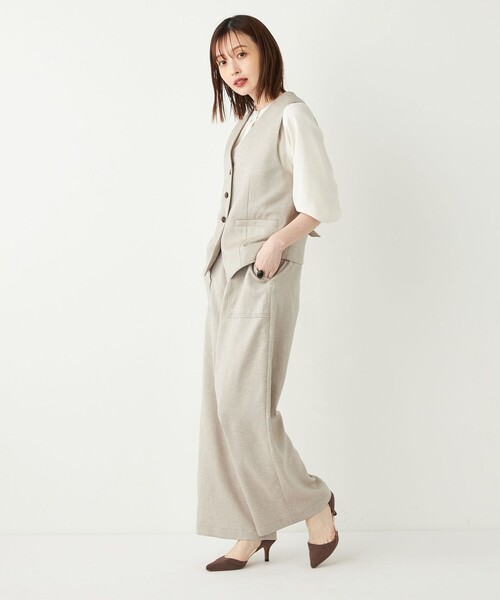 SHIPS Colors（シップス カラーズ）の「SHIPS Colors:〈洗濯機可能〉ベイカー イージー パンツ◇（その他パンツ・レディース・グレー/ベージュ/ネイビー・SMALL/MEDIUM/LARGE）」の18枚目の写真