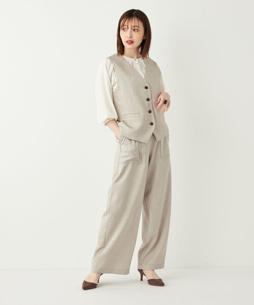 SHIPS Colors（シップス カラーズ）の「SHIPS Colors:〈洗濯機可能〉ベイカー イージー パンツ◇（その他パンツ・レディース・グレー/ベージュ/ネイビー・SMALL/MEDIUM/LARGE）」の19枚目の写真