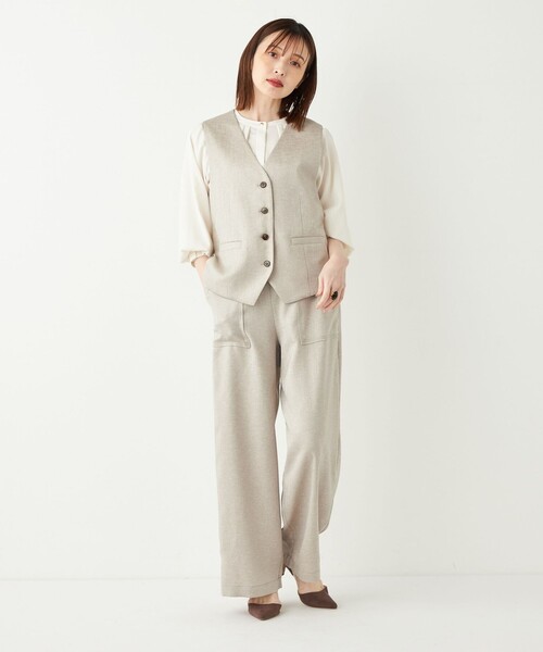 SHIPS Colors（シップス カラーズ）の「SHIPS Colors:〈洗濯機可能〉ベイカー イージー パンツ◇（その他パンツ・レディース・グレー/ベージュ/ネイビー・SMALL/MEDIUM/LARGE）」の20枚目の写真