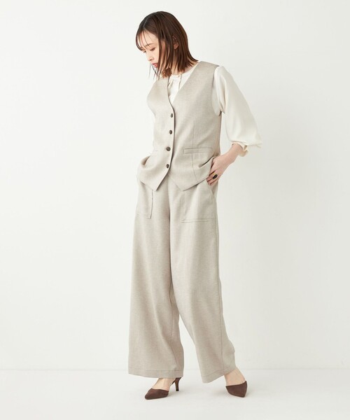 SHIPS Colors（シップス カラーズ）の「SHIPS Colors:〈洗濯機可能〉ベイカー イージー パンツ◇（その他パンツ・レディース・グレー/ベージュ/ネイビー・SMALL/MEDIUM/LARGE）」の21枚目の写真